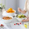 imageMALACASA Serving Bowls 105 OZ Large Salad Bowls Set of 2 Porcelain White Bowls for Kitchen Large Bowl for Salad Soup Pho and Fruit Ceramic Serving Bowls for Party Microwave Safe Series RegularWhite