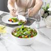 imageMALACASA Serving Bowls 105 OZ Large Salad Bowls Set of 2 Porcelain White Bowls for Kitchen Large Bowl for Salad Soup Pho and Fruit Ceramic Serving Bowls for Party Microwave Safe Series RegularWhite
