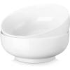 imageMALACASA Serving Bowls 114 OZ10quot Extra Large Salad Bowls Set of 2 Porcelain White Serving Bowls for Salad Soup Pasta and Dinner Large Ceramic Bowl Set for Entertaining Series REGULARIvory White