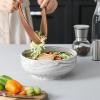 imageMALACASA Serving Bowls 114 OZ10quot Extra Large Salad Bowls Set of 2 Porcelain White Serving Bowls for Salad Soup Pasta and Dinner Large Ceramic Bowl Set for Entertaining Series REGULARMarble Grey