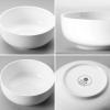 imageMALACASA Serving Bowls 114 OZ10quot Extra Large Salad Bowls Set of 2 Porcelain White Serving Bowls for Salad Soup Pasta and Dinner Large Ceramic Bowl Set for Entertaining Series REGULARIvory White