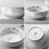 imageMALACASA Serving Bowls 114 OZ10quot Extra Large Salad Bowls Set of 2 Porcelain White Serving Bowls for Salad Soup Pasta and Dinner Large Ceramic Bowl Set for Entertaining Series REGULARMarble Grey
