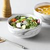 imageMALACASA Serving Bowls 114 OZ10quot Extra Large Salad Bowls Set of 2 Porcelain White Serving Bowls for Salad Soup Pasta and Dinner Large Ceramic Bowl Set for Entertaining Series REGULARMarble Grey