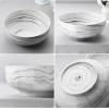 imageMALACASA Serving Bowls 114 OZ10quot Extra Large Salad Bowls Set of 2 Porcelain White Serving Bowls for Salad Soup Pasta and Dinner Large Ceramic Bowl Set for Entertaining Series REGULARMarble Grey