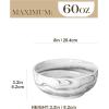 imageMALACASA Serving Bowls 114 OZ10quot Extra Large Salad Bowls Set of 2 Porcelain White Serving Bowls for Salad Soup Pasta and Dinner Large Ceramic Bowl Set for Entertaining Series REGULARMarble Grey