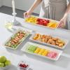 imageMALACASA Serving Platters Set of 4 Ceramic Serving Platters and Trays for Serving Food Rectangular Serving Trays for Party Large Serving Plates Party Serving Trays and Platters  12 Inch WhiteWhite