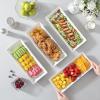 imageMALACASA Serving Platters Set of 4 Ceramic Serving Platters and Trays for Serving Food Rectangular Serving Trays for Party Large Serving Plates Party Serving Trays and Platters  12 Inch WhiteWhite