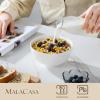 imageMALACASA Small White Ceramic Bowls Set of 8 14 OZ Compact Dessert Bowls Rice Bowls Set Ceramic Bowl for Ice Cream Soup Cereal Side Dishes Dishwasher ampamp Microwave SafeWhite