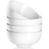 imageMALACASA Small White Ceramic Bowls Set of 8 14 OZ Compact Dessert Bowls Rice Bowls Set Ceramic Bowl for Ice Cream Soup Cereal Side Dishes Dishwasher ampamp Microwave SafeWhite