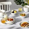 imageMALACASA Small White Ceramic Bowls Set of 8 14 OZ Compact Dessert Bowls Rice Bowls Set Ceramic Bowl for Ice Cream Soup Cereal Side Dishes Dishwasher ampamp Microwave SafeWhite