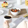 imageMALACASA Small White Ceramic Bowls Set of 8 14 OZ Compact Dessert Bowls Rice Bowls Set Ceramic Bowl for Ice Cream Soup Cereal Side Dishes Dishwasher ampamp Microwave SafeWhite