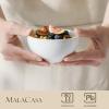 imageMALACASA Small White Ceramic Bowls Set of 8 14 OZ Compact Dessert Bowls Rice Bowls Set Ceramic Bowl for Ice Cream Soup Cereal Side Dishes Dishwasher ampamp Microwave SafeWhite