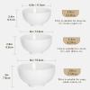 imageMALACASA Small White Ceramic Bowls Set of 8 14 OZ Compact Dessert Bowls Rice Bowls Set Ceramic Bowl for Ice Cream Soup Cereal Side Dishes Dishwasher ampamp Microwave SafeWhite