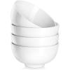 imageMALACASA Small White Ceramic Bowls Set of 8 14 OZ Compact Dessert Bowls Rice Bowls Set Ceramic Bowl for Ice Cream Soup Cereal Side Dishes Dishwasher ampamp Microwave SafeWhite