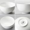 imageMALACASA Small White Ceramic Bowls Set of 8 14 OZ Compact Dessert Bowls Rice Bowls Set Ceramic Bowl for Ice Cream Soup Cereal Side Dishes Dishwasher ampamp Microwave SafeWhite