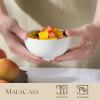 imageMALACASA Small White Ceramic Bowls Set of 8 14 OZ Compact Dessert Bowls Rice Bowls Set Ceramic Bowl for Ice Cream Soup Cereal Side Dishes Dishwasher ampamp Microwave SafeWhite
