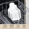 imageMALACASA Spoon Rest Large Spoon Rests for Stove Top Porcelain Spoon Holder for Kitchen Counter Utensils Rests Cooking Spoon Holders for Spatula Ladle Tongs Marble Grey Series REGULARIvory White