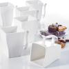 imageMALACASA Square Coffee Mugs 12 OZ Porcelain Espresso Cups Tea Mugs Set of 6 White Mugs Set for Coffee Tea Cappuccin Drinks