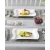 imageMALACASA Square Dinner Plates 82 Inch Porcelain Serving Plate Ceramic Dessert Plates Set of 6 Modern White Kitchen Plates Microwave Oven Dishwasher Safe Series Flora