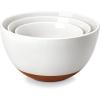 imageMALACASA Ceramic Mixing Bowls Large Serving Bowls for Mixing Cooking Prepping Baking Salad Soup Pasta Nesting Bowls Set of 3 43825144 Qt Oven Microwave and Dishwasher Safe Series TARA