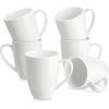imageMALACASA Coffee Mugs Set of 6 Porcelain 18 oz Mugs Set Ivory White Mugs with Handle Large Modern Ceramic Cups for Tea Juice Latte Cappuccino Cocoa DishwasherampampMicrowave Safe Series REG
