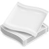 imageMALACASA Porcelain Party Plate Set for Dessert Dishes Salad Pasta Appetizer Serving