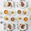 imageMALACASA 24 Pieces Porcelain Dinnerware Set Modern White Dish Set for 6 Premium Serving Plates and Bowls Sets Chip and Scratch Resistant Dishware Sets Kitchen Dishes Dining Ware Set Series LEAHIvory White