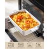 imageMALACASA 44 QT Baking Dish 9x13 Large Casserole Dish for Oven Ceramic Baking Pan Rectangular Lasagna Pan Deep with Handles for Baking Durable Microwave Oven Safe Blue Series BAKEBAKEWhite