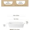 imageMALACASA 44 QT Baking Dish 9x13 Large Casserole Dish for Oven Ceramic Baking Pan Rectangular Lasagna Pan Deep with Handles for Baking Durable Microwave Oven Safe Blue Series BAKEBAKEWhite
