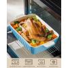 imageMALACASA 44 QT Baking Dish 9x13 Large Casserole Dish for Oven Ceramic Baking Pan Rectangular Lasagna Pan Deep with Handles for Baking Durable Microwave Oven Safe Blue Series BAKEBAKEBlue