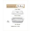 imageMALACASA 44 Quart Baking Dish With Lid Porcelain Casserole dish with Lid 13 x 9 Lasagna Pan Deep with Lid Rectangular Bakeware With Handle Microwave Oven Safe White Series BAKE34 QT  Marble Grey
