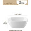 imageMALACASA 5 oz Porcelain Dip Bowls Set 12 Pack Small Ramekins Dipping Sauce Dishes Stackable Tiny Ramekins for Pudding Souffle Brulee Dessert Snack Charcuterie Boards accessories Oven Safe