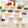 imageMALACASA 5 oz Porcelain Dip Bowls Set 12 Pack Small Ramekins Dipping Sauce Dishes Stackable Tiny Ramekins for Pudding Souffle Brulee Dessert Snack Charcuterie Boards accessories Oven Safe