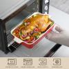imageMALACASA Bakeware Set of 4 Porcelain Baking Pans Set for Oven Casserole Dish Ceramic Rectangular Baking Dish Lasagna Pans for Cooking Cake Kitchen Green 94quot111quot122quot147quot Series BAKEBAKERed