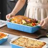 imageMALACASA Bakeware Set of 4 Porcelain Baking Pans Set for Oven Casserole Dish Ceramic Rectangular Baking Dish Lasagna Pans for Cooking Cake Kitchen Green 94quot111quot122quot147quot Series BAKEBAKEBlue