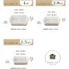imageMALACASA Casserole Dishes for Oven Ceramic Baking Dishes Set of 3 Baking Pan Casserole Dish Set Rectangular Lasagna Pan Deep with Handles for Baking Khaki White 14513105 Series TARAWith Racks