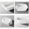 imageMALACASA Casserole Dishes for Oven Porcelain Baking Dishes Set of 3 Durable Casserole Dish Set Lasagna Pan Deep Ceramic Bakeware Sets with Handles White 13811794 Series Bake