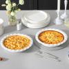 imageMALACASA Ceramic Pie Pan Pie Pan for Baking 9 Inch 40 OZ Pie Plate Round Pie Dish for Baking Fluted Pie Dish Baking Pan Non Stick Deep Pie Dishes for Quiche Apple Pies Pot Pies Tart etc1 Piece