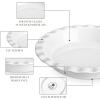 imageMALACASA Ceramic Pie Pan Pie Pan for Baking 9 Inch 40 OZ Pie Plate Round Pie Dish for Baking Fluted Pie Dish Baking Pan Non Stick Deep Pie Dishes for Quiche Apple Pies Pot Pies Tart etc2 Pieces
