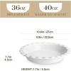 imageMALACASA Ceramic Pie Pan Pie Pan for Baking 9 Inch 40 OZ Pie Plate Round Pie Dish for Baking Fluted Pie Dish Baking Pan Non Stick Deep Pie Dishes for Quiche Apple Pies Pot Pies Tart etc2 Pieces