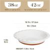 imageMALACASA Ceramic Pie Pan for Baking  9 Inch Quiche Baking Dish Nonstick Pie Plate Deep Dish ScratchResistant Pie Pan for Apple Pie Pot Pie Series TARA2pcs