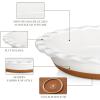imageMALACASA Ceramic Pie Pan for Baking  9 Inch Quiche Baking Dish Nonstick Pie Plate Deep Dish ScratchResistant Pie Pan for Apple Pie Pot Pie Series TARA1 pc