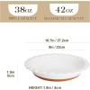 imageMALACASA Ceramic Pie Pan for Baking  9 Inch Quiche Baking Dish Nonstick Pie Plate Deep Dish ScratchResistant Pie Pan for Apple Pie Pot Pie Series TARA1 pc