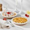 imageMALACASA Ceramic Pie Pan for Baking  9 Inch Quiche Baking Dish Nonstick Pie Plate Deep Dish ScratchResistant Pie Pan for Apple Pie Pot Pie Series TARA2pcs