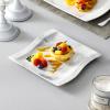 imageMALACASA Dinnerware Sets 30Piece Pink Plates and Bowls Sets for 6 Porcelain Dinnerware Set with Plates and Bowls Cups and Sacuers Square Dish Set Modern Dining Ware Set Series FloraMarble Grey