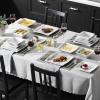 imageMALACASA Dinnerware Sets for 4 16Piece Square Plates and Bowls Sets Porcelain Kitchen Dishes Dinner Set with Dinner Plates Dessert Plates Soup Plates and Bowls Marble Grey Series Blance