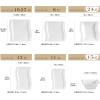 imageMALACASA Ivory White Dinnerware Set 12 Pieces  Porcelain Dinner Plates Dessert Plates and Bowls Square Flora PatternIvory White