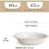 imageMALACASA Pie Dish for Baking Stoneware Pie Pan 9 Inch Embossed Deep Dish Pie Pans 45 OZ Round Baking Dish Pie Pan Fluted Dish Pie Plate for Apple Pie Quiche and Tart Set of 1 Series LYDIASet of 2