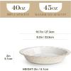 imageMALACASA Pie Dish for Baking Stoneware Pie Pan 9 Inch Embossed Deep Dish Pie Pans 45 OZ Round Baking Dish Pie Pan Fluted Dish Pie Plate for Apple Pie Quiche and Tart Set of 1 Series LYDIASet of 1