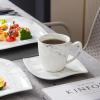 imageMALACASA Plates and Bowls Sets 12Piece Porcelain Dinnerware Sets for 4 Square Plates and Bowls for Dessert Salad and Soup Ceramic Dishes Dining Dishware Set Marble Grey Series BlanceELVIRA  Marble